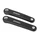 MANIVELLE DROITE + GAUCHE LONGUEUR 170mm ALU NOIR ISIS POUR MOTEUR BROSE (PAIRE)