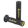 REVETEMENT POIGNEE DOMINO MOTO ON ROAD A010 NOIR/JAUNE OPEN END 120-125mm (PAIRE)