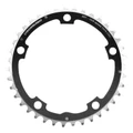CHANRING FOR ROAD BIKE-5 arms- 39T. Ø130 -MIDDLE- BLACK -ALUMINIUM- 7075 STRONGLIGHT 9/10 Speed (SHIMANO TYPE)