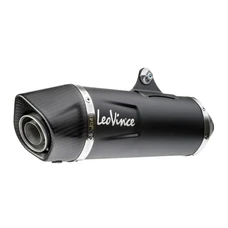 POT MAXISCOOTER LEOVINCE SBK NERO INOX POUR HONDA 125 FORZA 2021> EURO 5 (COUPELLE CARBONE) (SANS CATALYSEUR) (HOMOLOGUE CE)  -REF 14076-