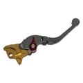 BRAKE LEVER FOR SCOOT REPLAY RACE FOR MBK 50 NITRO 1997>2012/YAMAHA 50 AEROX 1997>2012 GOLDEN/GREY- RIGHT- CNC -FOLDABLE