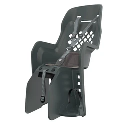 PORTE BEBE/SIEGE ENFANT ARRIERE POLISPORT A FIXER SUR PORTE BAGAGE FIXATION ETAU JOY NOIR COUSSIN GRIS (9 A 22Kgs) HOMOLOGUE EN 14344