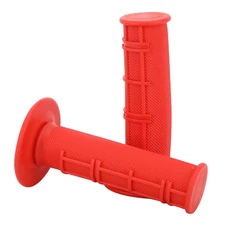 REVETEMENT POIGNEE AVOC MOTO OFF ROAD MX2 ROUGE CLOSED END 115mm (CROSS/MX) (PAIRE)