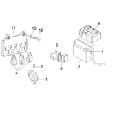 Relais - Batterie - Avertisseur sonore 